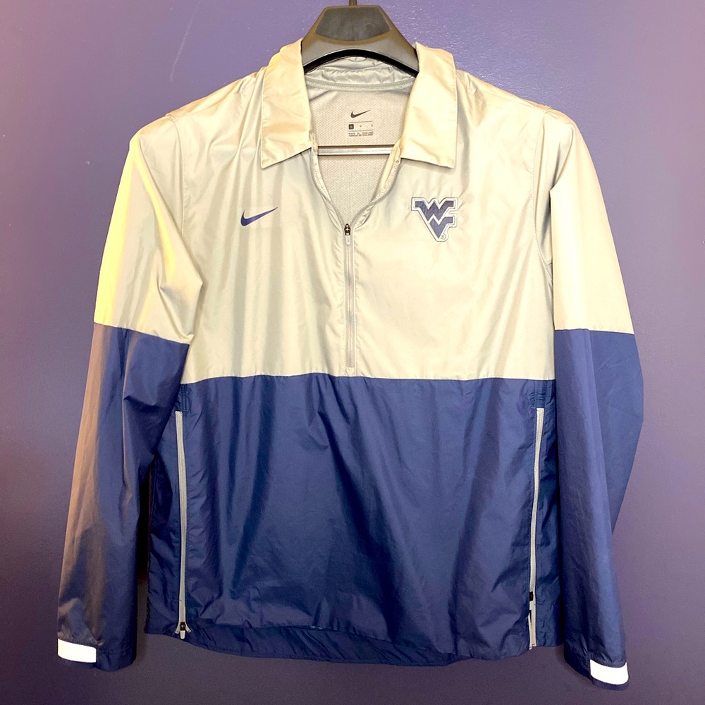 Nike WVU Windbreaker Quarterzip